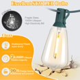thumbnail image 2 of Guirnalda de luces Brightever para exteriores, 15 m, con cable verde, resistente al agua, 2 of 7
