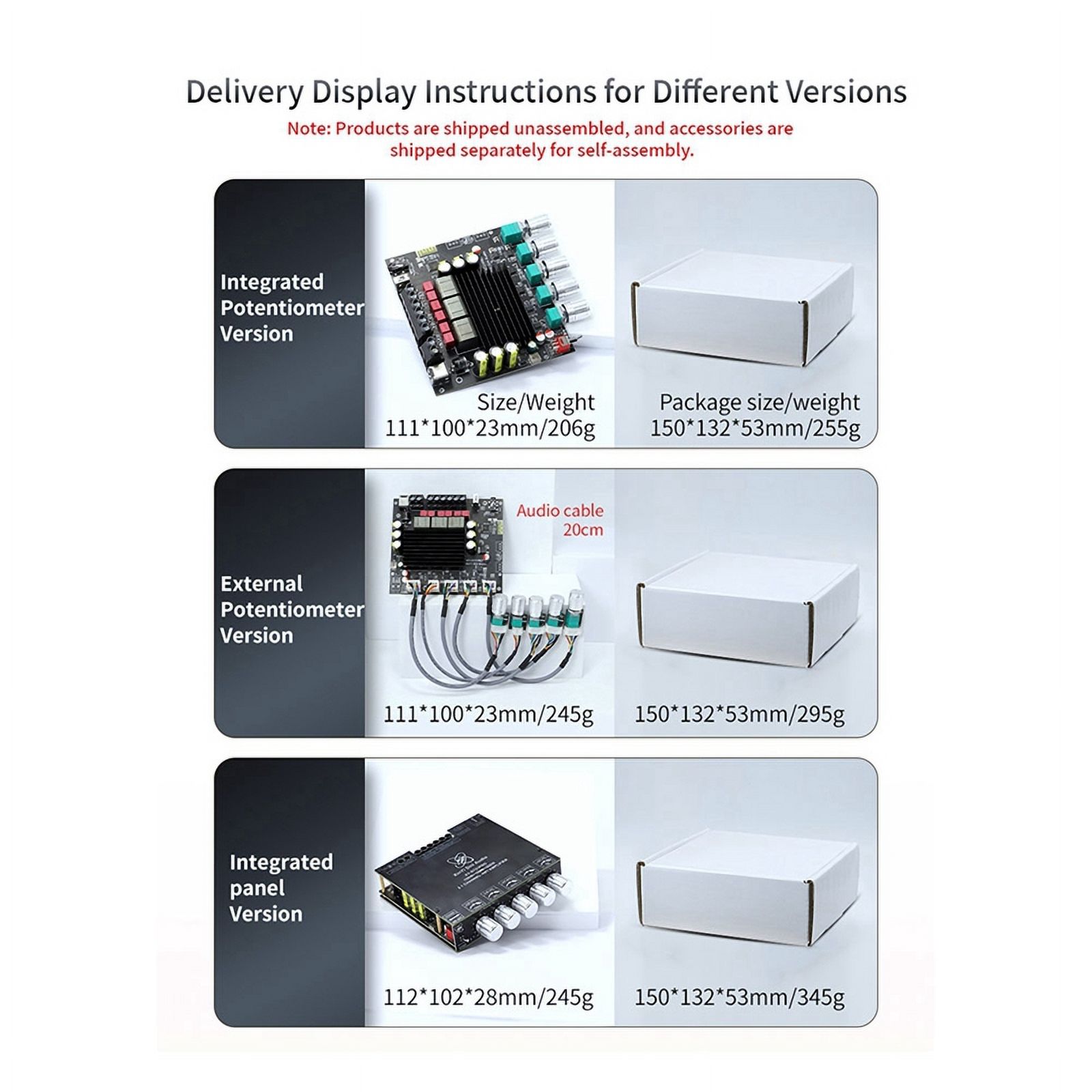 ST21PRO Bluetooth Digital Audio Power Amplifier Board 2.1 Channel 100Wx2+200W Subwoofer TPA3221 Exceeds 3116 A