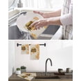 thumbnail image 5 of Spring Honey Bee Kitchen Dish Towels for Drying Dishes Set of 3, Watercolor Bee Farmhouse Waffle Weave Microfiber Hand Tea Bathroom Towels Quick Dry & Absorbent Towel 12x12, 5 of 7