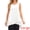 White, variant on DARING DIVA Women's High Low Casual Sleeveless Chiffon Blouse Asymmetrical S Black