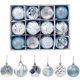 thumbnail image 5 of Decoraciones para árboles de Navidad con bolas de Navidad antirrotas (12 paquetes) Azul, 5 of 5