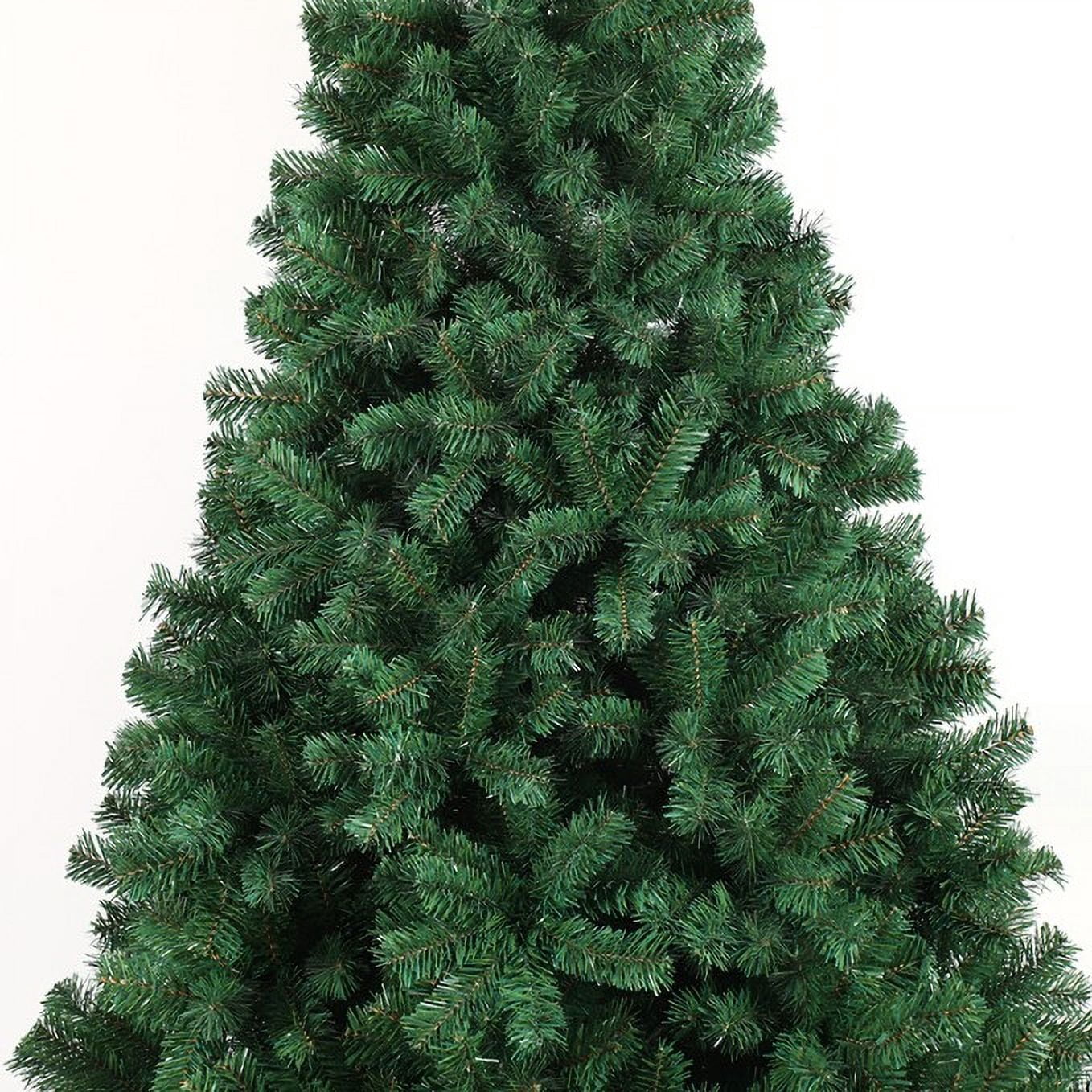 MOONMISS 8ft Full Natural Spruce PVC Fir Artificial Christmas Tree with Foldable Metal Stand-Green