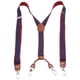 thumbnail image 1 of Jumpingount Tirantes para hombre Tirantes elásticos resistentes ajustables Y Tirantes traseros Azul Type2, 1 of 1