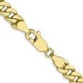 thumbnail image 6 of Auriga Fine Jewelry 10K Yellow Gold 5.75mm Flat Beveled Curb Bracelet 7" for Women, 6 of 6
