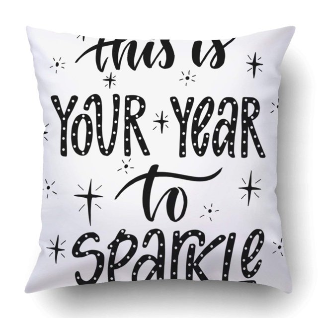 Funda de Almohada ABPHQTO Navidad Este Es Tu Año para Brillar 45x45 cm