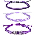 thumbnail image 2 of Bohemian Friendship Bracelet Set Beach Waterproof String Ocean Surfer Beaded Jewelry Adjustable Braided Rope String Cactus Bracelets Boho Stretch Handmade Woven Bracelets for Teen, 2 of 5