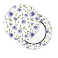 thumbnail image 2 of Fotbe Purple Chicory Stool Covers Round,Waterproof Round Bar Stool Covers Bar Chair Covers Washable Stool Cushion Slipcover for 12-14 Inch Chair-13 inch, 2 of 7