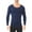 Dark Blue, variant on Posijego Men's Slim Basic T-Shirts Athletic Workout Long Sleeve Tight Shirt Gym Running Sport Tee Shirts