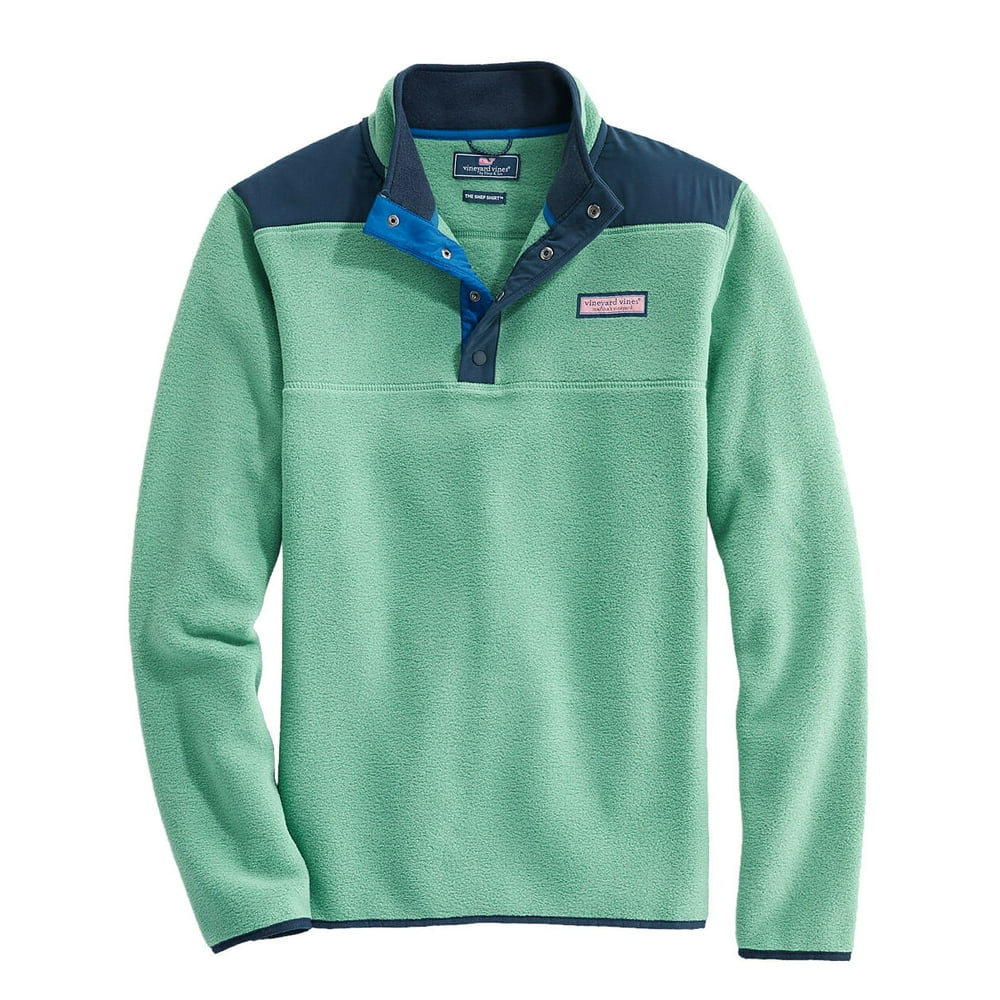 Vineyard Vines Vineyard Vines Mens Fleece Pullover Sweatshirt (Medium, Starboard Green