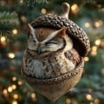 thumbnail image 4 of Forest Animal Acorn Ornaments – Cozy Forest Christmas Ornaments,Cute Forests Animal Christmas Trees Hanging Decorations, 2D Acrylic Hanging Ornament Home Party DéCor,Nature-Themed Home Decor (D), 4 of 8