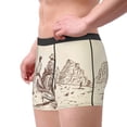 thumbnail image 2 of Fotbe Cowboys Riding Horses Pattern Men’s Total Support Pouch Boxer Briefs, X-Temp Cooling, Moisture-Wicking Underwear, Regular, Long-leg and Trunk-Small, 2 of 5