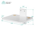 thumbnail image 2 of Estantería flotante para TV WALI CS201NW de hasta 10 kg, color blanco, 1 estante, 2 of 9