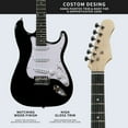 thumbnail image 6 of Likegreen Adjustable Bridge Electric Guitars with Bag & Tuner, Black, 6 of 7