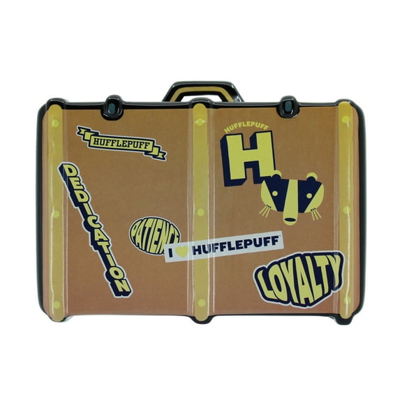 Wizarding World of Harry Potter Hufflepuff Suitcase Bank 4.5in H