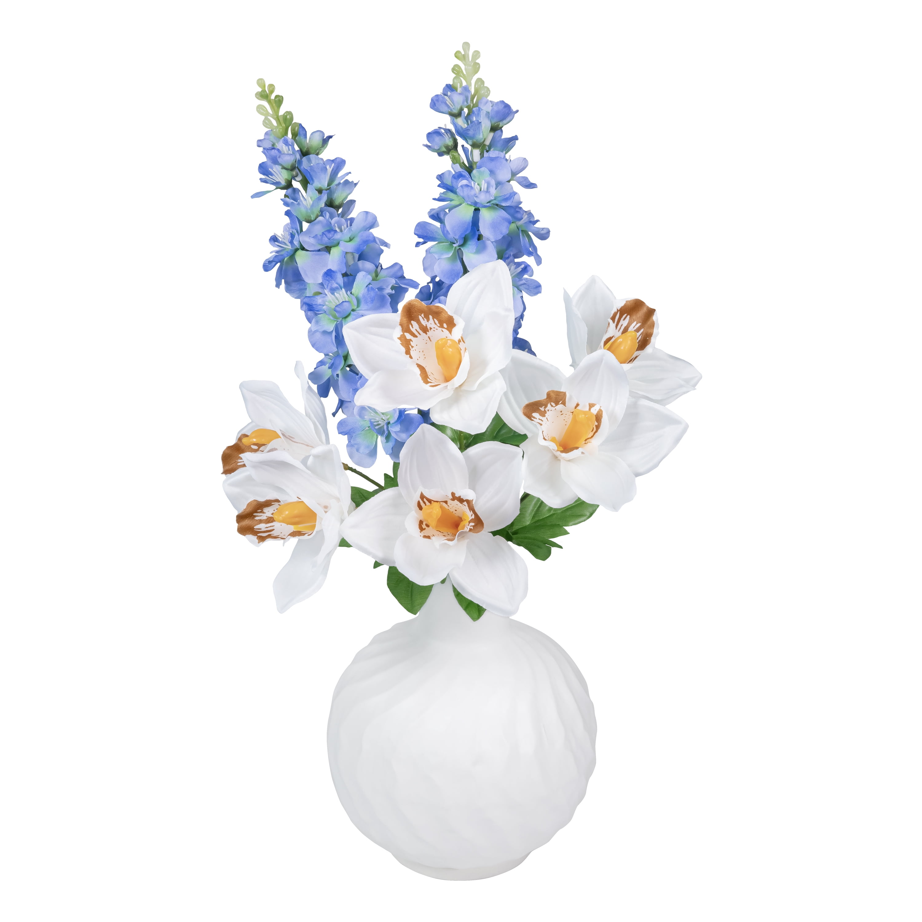 Mainstays 18 in Blue Artificial Silk Delphinium Short Stem