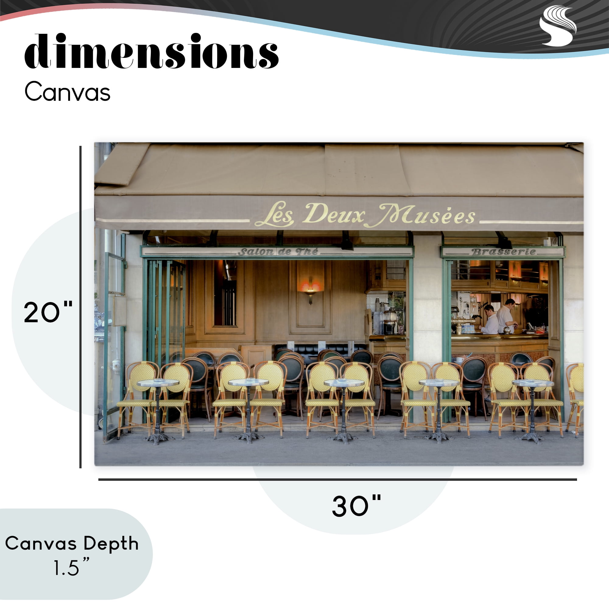 Stupell Industries Parisian Outdoor Seating Cafe Canvas Wall Art, design by Alan Blaustein