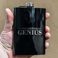 thumbnail image 3 of 8oz BLACK Non Practicing Genius Flask L1, 3 of 3