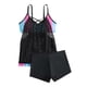 thumbnail image 4 of Trajes de baño Amzcrzy Tankini para mujer, bikini para mujer, talla grande, traje de baño conservador con costuras de encaje, traje de baño dividido, traje de baño negro, 2XL, 4 of 6