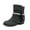 STAR-BLACK, variant on Girls Ankle Boots Side Zipper Low Heel Comfortable Casual Shoes for Toddler Little Kid Big Kid Non Slip Sole