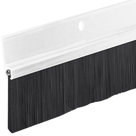 48" Aluminum Long Bristle Door Sweep