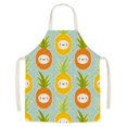 thumbnail image 1 of 7Kitchen Chef Easter Series Delantal de lino con estampado floral Restaurante Baberos de cocina esquí esquí Gafas de esquí, 1 of 5