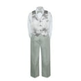 thumbnail image 2 of 3PC Shirt Gray Pants Bow tie Set Baby Boy Toddler Kid Formal Suit Sm-7, 2 of 4