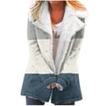 thumbnail image 2 of LSLJS Women's Fashion Long Sleeve Pocket Plush Button Coat, 2 of 5