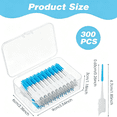thumbnail image 2 of ACDANC 300 Pcs Tooth Picks,Soft Dental Floss Picks for Braces,Dental Tooth Cleaners for Tight Gaps,Flossing&Orthodontic Care, 2 of 6