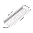 thumbnail image 2 of Uxcell 4”x 1.38”x 0.29” DIN Rail Slotted Mounting Guide Aluminum Silver Tone 5Pcs, 2 of 6