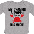 thumbnail image 4 of Inktastic Grammy and Pappy Love Me Boys or Girls Long Sleeve Baby Bodysuit, 4 of 5
