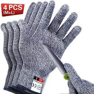 Metal Chainmail Gloves, Non-Slip Wear-Resistant Food Safety Cut-Resistant  Gloves, Class 9 Protective Safety Work Gloves (Size : 1PCS/XS)