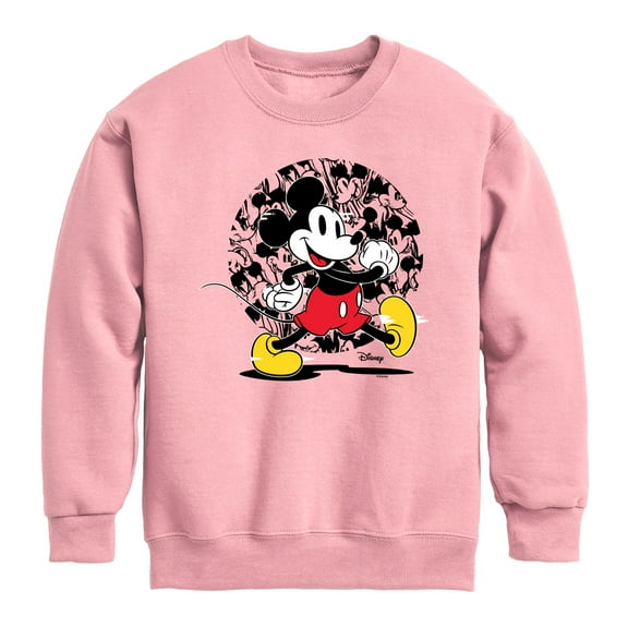 Disney - Mickey & Friends - Happy Mickey - Toddler And Youth Long Sleeve Graphic T-Shirt