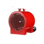TPI Corporation ICH-240-C Jobsite/Utility Fan Forced Portable Electric Heater, 4.0kW, 240/208-Volts, Includes Carrying Handle & Thermostat, 20-Amp Cordset, Red