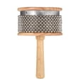 thumbnail image 3 of Wooden Cabasa Percussion Musical Instrument Metal Beaded Chain & Cylinder Pop Hand Shaker for Classroom Band Medium Size, 3 of 8