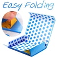 thumbnail image 4 of Gift Box 11x7.8x2.3 Inches, Blue with Lid for Presents, Magnetic Shirt Boxes Clothes (Glossy Metallic Blue, Polka Dot Design Inside), 4 of 4