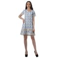 thumbnail image 4 of Moomaya Tenues d'Été Coton Flex Imprimées Robes Courtes pour Femmes Tenue Décontractée, 4 of 4