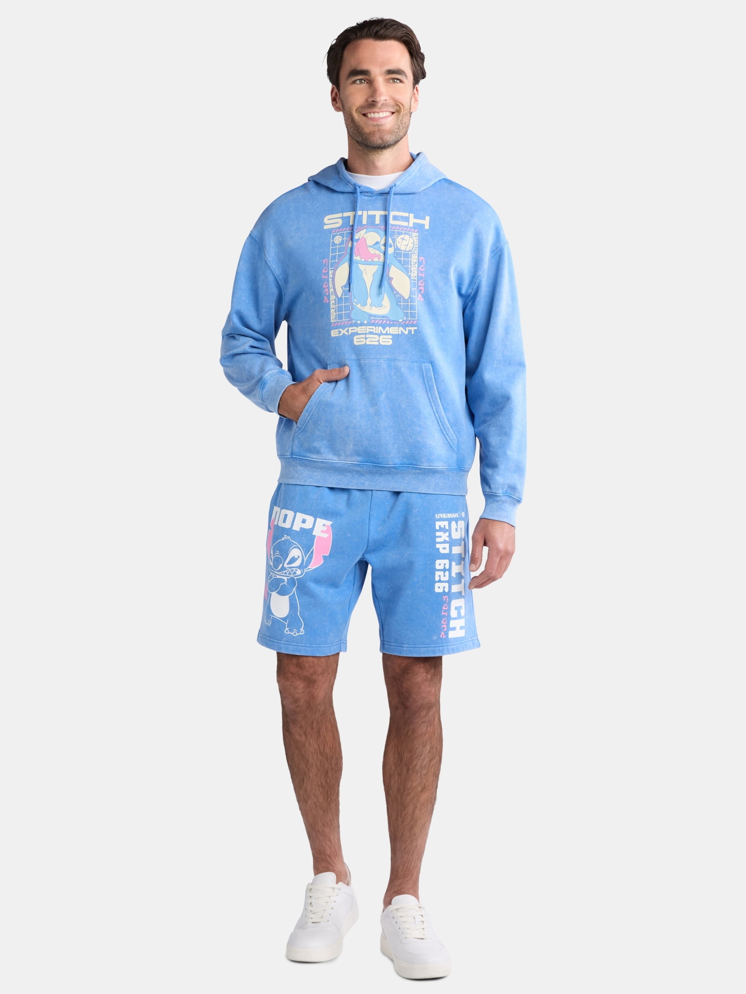 Stitch, Men's & Big Men's 626 Graphic Hoodie, Sizes XS-3XL