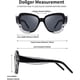 thumbnail image 4 of Gafas de sol estilo ojo de gato para mujer, estilo retro vintage, bonitas, de gran tamaño, talla S, 4 of 5