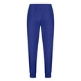 thumbnail image 3 of WREESH Men's Sweatpants Solid Color Sport Loose Pleated Small Legs Lace-Up Solid Color Full Length Pants Blue, 3 of 6
