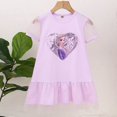 thumbnail image 1 of Ropa para niñas, vestido de lentejuelas Frozen Elsa Anna para niños de 4 a 8 años, mangas cortas abullonadas de verano, vestidos de moda de malla de algodón 7T Gao Jinjia LED, 1 of 2