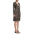 thumbnail image 4 of C. Wonder Women's Long Sleeve Self Tie Wrap Dress, 4 of 6