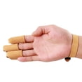 thumbnail image 3 of 3  Men Women PU Leather Finger Guard Protector Hunting, 3 of 9