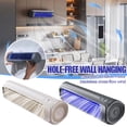 thumbnail image 2 of Bladeless Wall-Mounted Cross-Flow Fan, 3-Speed Portable Personal Fan for Kitchen Bedroom, Quiet AC-Style Air Circulation, Punch-Free Easy Installation, Electric, 2 of 8