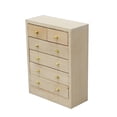 thumbnail image 1 of Mueble para casa de muñecas en miniatura, baúl de madera con forma de tallboy, escala 1:12, 1 of 3