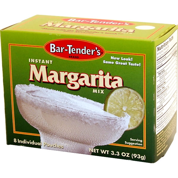 Margarita Bar-Tender's Instant Cocktail Mix Case of 12 Boxes 96 Pouches by