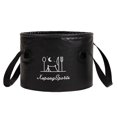 thumbnail image 2 of Collapsible Bucket Foot Bath Bucket Water Container Collapsible Sink for Outdoor 13L Black, 2 of 8