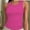 Hotpink, variant on Crew Neck Tank Tops for Women Stretch Camisole Shirts