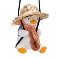 thumbnail image 3 of Colgante de pato oscilante para coche, decoración bonita de pato oscilante para coche, espejo retrovisor para coche, sombrero de paja para guitarra, 3 of 9