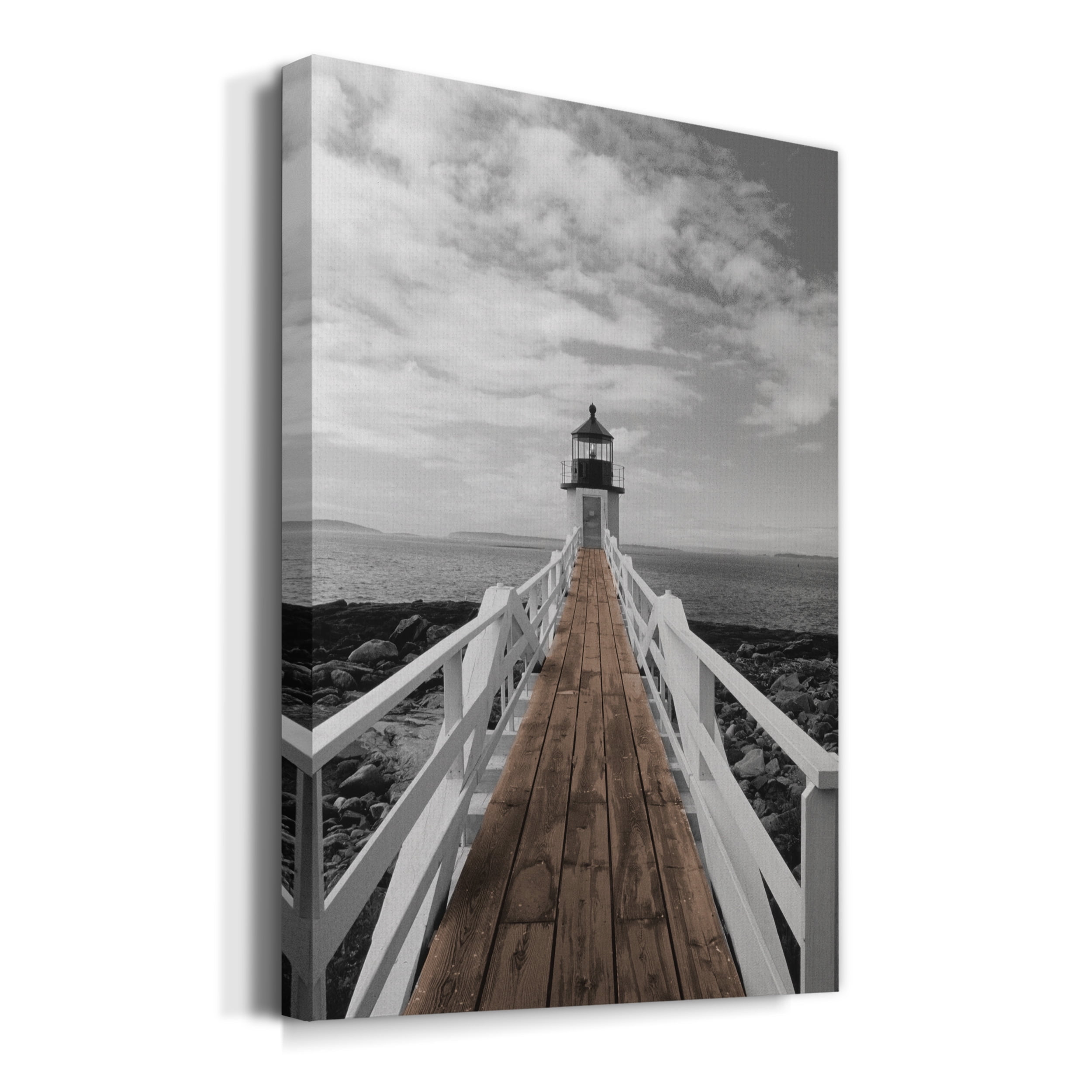 Port Clyde Lighthouse Premium Gallery Wrapped Canvas - Ready to Hang - 18 x 27