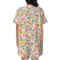 thumbnail image 3 of Xecao Watercolor Wildflowers print Swimsuit for women, Summer-ready, sporty style.Quick-dry fabric. Many sizes & colors., 3 of 9